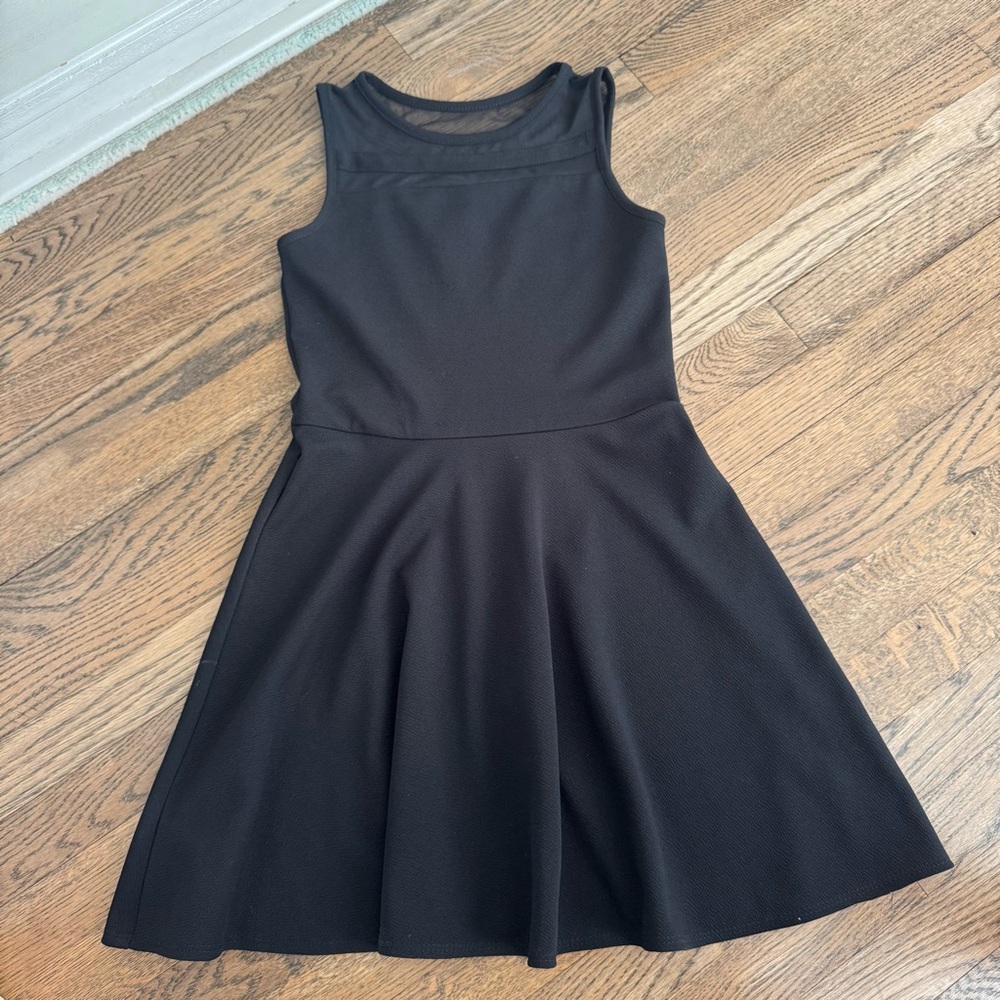Classic Black Sleeveless Fit-and-Flare Dress
